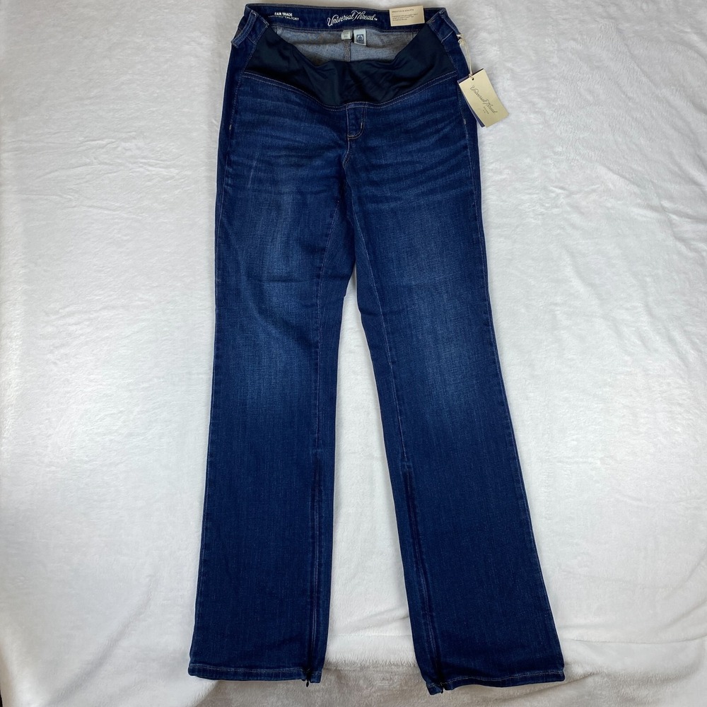 Universal Thread Jeans Womens 12x31 Blue Denim Jeggings Dark Wash Ankle‎ Zipper